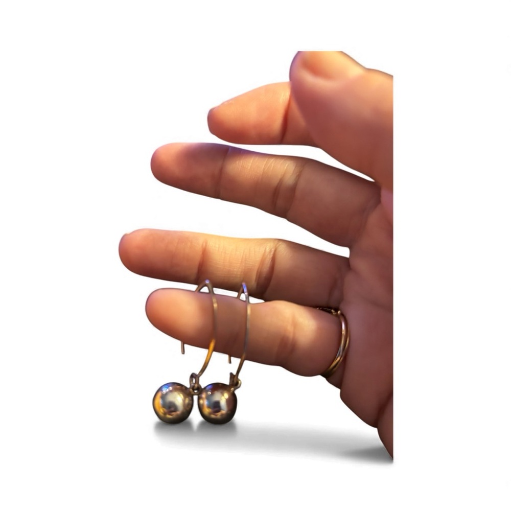 Elegant Sterling  Silver Drop Earrings